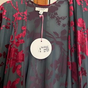 Umgee Sheer Floral Kimono